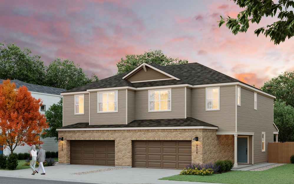 H3 - 4 bedroom floorplan layout with 2.5 bathrooms and 1707 square feet (Elevation B)