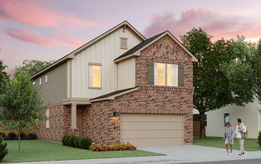 S2 - 3 bedroom floorplan layout with 2.5 bathrooms and 1830 square feet (Elevation C)